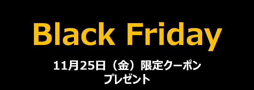 Black Friday開催！
