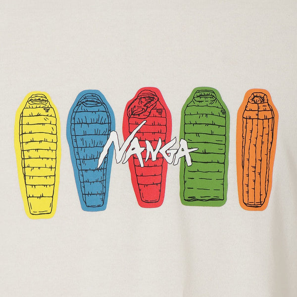 NANGA ( ナンガ ) ECO HYBRID TEE ( SB PT ) エコハイブリッドティー | Tシャツ | 半袖 | アウトドア | コットン | 寝袋 | シュラフ | デザイン | 可愛い | なんが | N0003700 | 万能 | シャツ | トップス