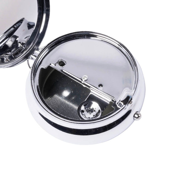 DULTON ( ダルトン ) PORTABLE ASHTRAY ポータブル アッシュトレイ | 携帯灰皿 | オシャレ | 可愛い | アイアン | クロームメッキ | 車 | リング付 | K655-757 | だるとん | 灰皿