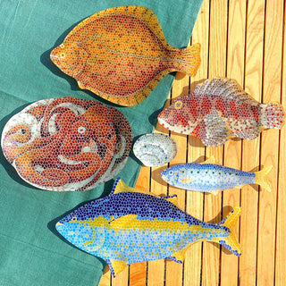 DULTON ( ダルトン ) GLASS FISHERY PLATE ガラス フィッシャリー プレート | 皿 | オシャレ | 魚 | プレゼント | ギフト | K20-0133 | 魚介類 | ユーモア | インテリア | 小物置き | だるとん