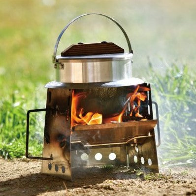UNIFLAME ( ユニフレーム ) 薪グリルsolo 焚き火台 ソロキャンプ BBQグリル コンパクト 焚火 調理 ステンレス 折りたたみ 軽量 五徳 キャンプ アウトドア
