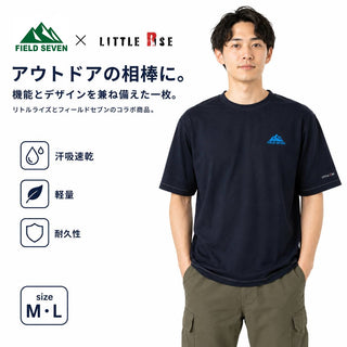 LITTLE RISE × FIELD SEVEN ( リトルライズ × フィールドセブン ) ぺぐT | 半袖 | Tシャツ | バックプリント | アウトドア | キャンプ | お洒落 | トップス | アパレル | ペグ | オリジナル