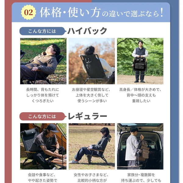 WAQ ( ワック ) Reclining Low Chair High Back リクライニングローチェア ハイバック | アウトドア | キャンプ | チェア | 椅子 | リラックス | 折りたたみチェア | 折りたたみ | 簡単 | 持ち運び | わっく | キルティング | 焚き火チェア
