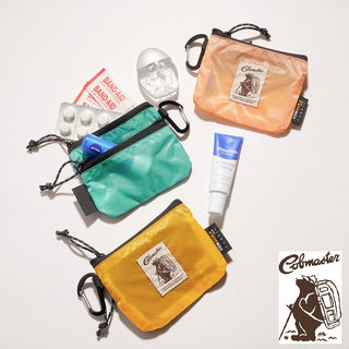 COBMASTER ( コブマスター ) COB CR FLAT POUCH ポーチ | 撥水 | シンプル | コンパクト | 2ポケット | コインケース | 財布 | ミニ | 軽量 | ナイロン | アウトドア | フェス | 旅行 | キャンプ | 登山