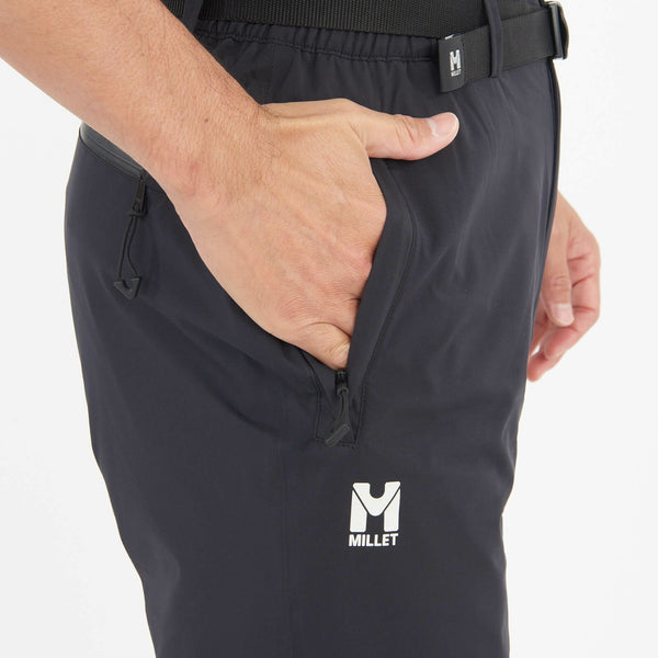 MILLET ( ミレー ) ティフォン ストレッチ トレックパンツ 登山 | パンツ | 防水 | 動きやすい | ストレート | スリム | ブラック | 黒色 | 15デニール | キャンプ | アウトドア | レジャー | 雨