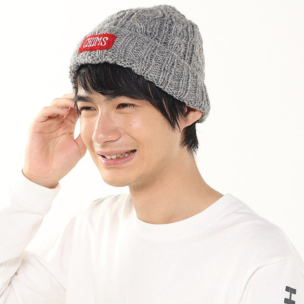 CHUMS ( チャムス ) ネパールニットワッチ | 帽子 | ニット帽 | 冬 | 防寒 | シンプル | ロゴ | 可愛い | ウール100％ | 保温 | プレゼント | ギフト | ケーブル編み | 柔らかい | CH05-1397 | ちゃむす