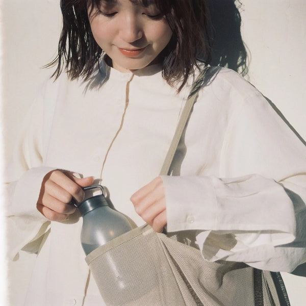 RIVERS ( リバーズ ) ソフトボトル sui | 持ち運び | 登山 | キャンプ | アウトドア | レジャー | 通勤 | 通学 | シンプル | 軽量 | 340ml | ストラップ | 肩掛け | 軽い | BT036 | りばーず | 散歩 | オシャレ | 水筒