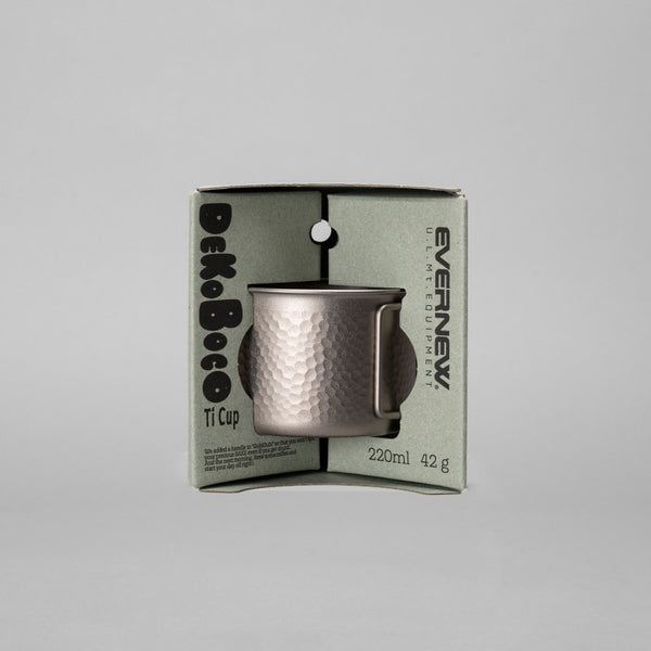 EVERNEW ( エバニュー ) Dekoboco Ti cup | チタン | カップ | コップ | アウトドア | キャンプ | 登山 | 軽い | 軽量 | 持ち運び | ソロキャンプ | シンプル | かっこいい | ECAR733 | えばにゅー