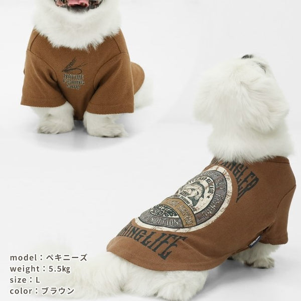 KRIFF MAYER ( クリフメイヤー ) BUG PROOFプリントT | ペット服 | D2545128 | 犬用 | オシャレ | 可愛い | 散歩 | 防虫 | キャンプ | アウトドア | 夏 | 虫よけ | ドライ素材 | ウエストゴム | くりふめいやー | ペット用品