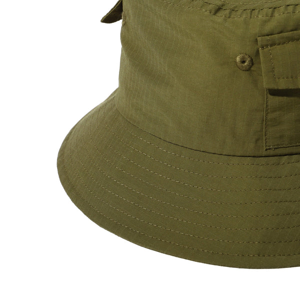 【 SALE 】GRIP SWANY ( グリップスワニー ) C/NY GS GEAR HAT GSUA-157 ギアハット バケットハット 帽子 アウトドアハット リップストップ ナイロン コットン 撥水 軽量 ギアポケット キャンプ 登山 釣り フェス メンズ レディース