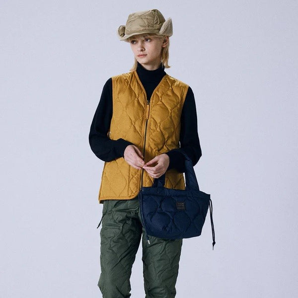 TAION ( タイオン ) ミリタリー ダウントートバッグS | バッグ | 定番 | ダウン | 鞄 | カバン | シンプル | 洗える | トートバッグ | 巾着バッグ | 機能性 | TAION-TT02ML-1-S | 小型バッグ | 小さめ | お出かけ | プレゼント | ギフト | たいおん