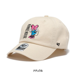 '47 ( フォーティーセブン ) クリーンナップ ディズニー Disney ミニーマウス マルチカラー 帽子 キャップ レディース メンズ ユニセックス カジュアル ストリート 調整可能 アジャスタブル かわいい カーブバイザー 15173501 15173500