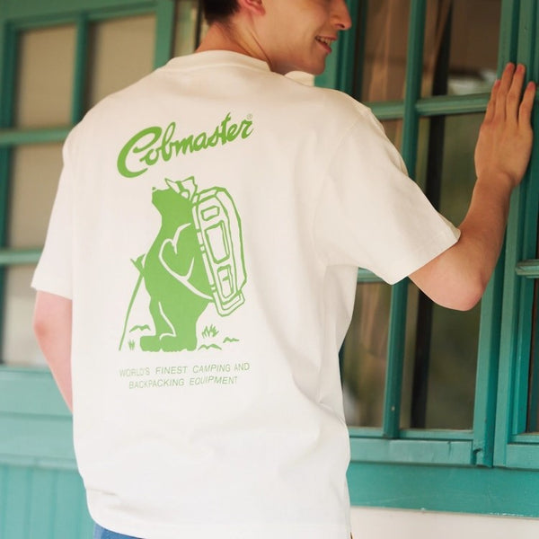 COBMASTER コブマスター 吸水速乾 抗菌防臭 ベーシック Tシャツ 半袖 メンズ スタンダードロゴ クルーネック 綿100% アウトドア キャンプ カジュアル スポーツ 春 夏 UV対策 インナー トップス