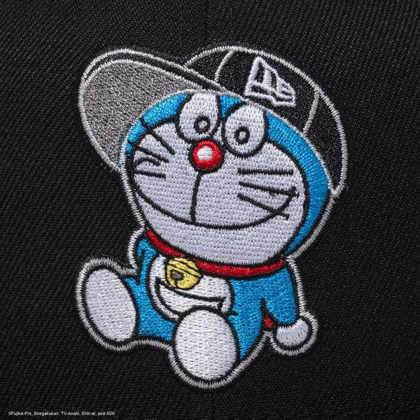 NEW ERA ( ニューエラ ) 9FIFTY ドラえもん キャップ | ブラック | クローム | 帽子 | 日よけ | ユニセックス | サイズ調整 | フラットバイザー | アウトドア | キャンプ | アジャスタブル | 14935422 | 14935421 | にゅーえら