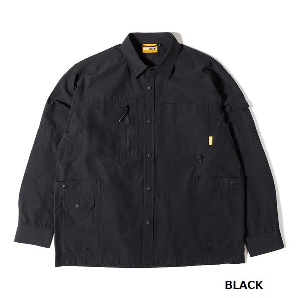 GRIP SWANY ( グリップスワニー ) 【 GSMSH0016 】 GEAR POCKET SHIRT | シャツ | 長袖シャツ | アウトドア | レジャー | キャンプ | コットン | ナイロン | 綿 | ポケット | 大容量 | ぐりっぷすわにー