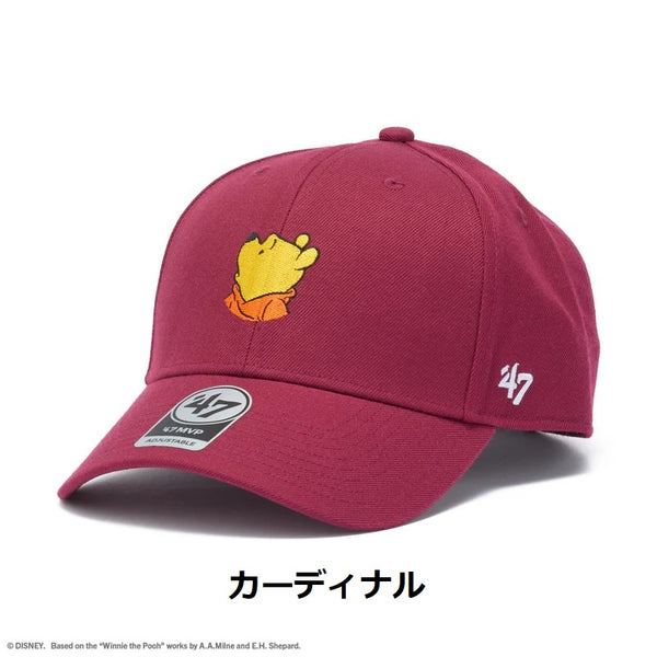 '47 ( フォーティーセブン ) '47 エムブイピー ディズニー Disney ウィニー・ザ・プー カーディナル | ブラウン | 帽子 | キャップ | くまのプーさん | サイズ調整 | 日よけ | UVカット | 紫外線対策 | 14920313 | 14920312 | ふぉーてぃーせぶん