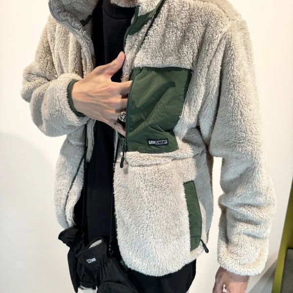 GRIP SWANY ( グリップスワニー ) 【 GSMCT-078 】 CORAL FLEECE JACKET | フリース | ジャケット | 上着 | 冬 | アウター | ポケット | アウトドア | お出かけ | 暖かい | 防寒 | ふわふわ | ぐりっぷすわにー