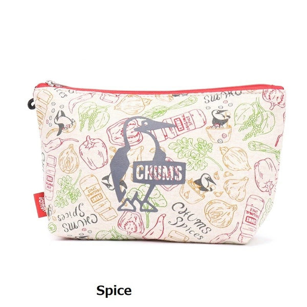 CHUMS ( チャムス ) ブービープリントポーチスウェット CH60-3828 | ポーチ | ペンケース | アウトドア | キャンプ | 撥水 | 撥油 | メイクポーチ | ちゃむす | メイクポーチ | 持ち運び | 旅行