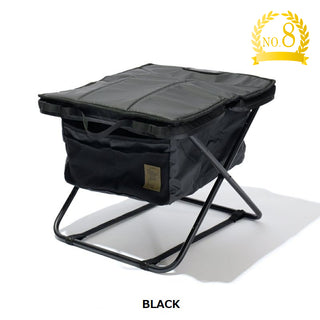 AS2OV ( アッソブ ) NYLON POLYCARBONATE MULTI OTTOMAN マルチオットマン | オットマン | フットスツール | フットレスト | コンパクト | 持ち運び | アウトドア | キャンプ | リラックス | 足置き | 392300 | ブラック | 黒色