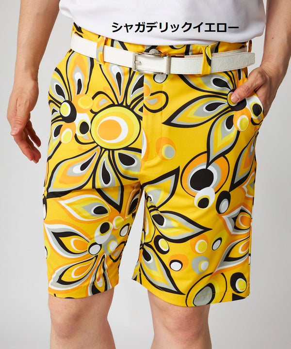 【 SALE 】 LOUDMOUTH ( ラウドマウス ) ストレッチツイル 柄ショートパンツ | ゴルフ | ウェア | 派手 | ハーフパンツ | 半ズボン | メンズ | 765334 | 動きやすい | インパクト | らうどまうす