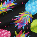 【 SALE 】LOUDMOUTH ( ラウドマウス ) 開襟シャツ ストレッチサッカー素材 エレクトリックパイナップルズ | UVカット | ストレッチ | 接触冷感 | 夏 | 半袖 | メンズ | ゴルフ | ゴルフウェア | 派手 | 763608 | らうどまうす
