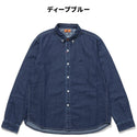 KRIFF MAYER ( クリフメイヤー ) ボタンダウンデニムシャツ MENS 2434002 | メンズ | トップス | アウトドア | キャンプ | デニム | シャツ | 長袖 | シンプル | 刺繍 | ワンポイント | 着回し