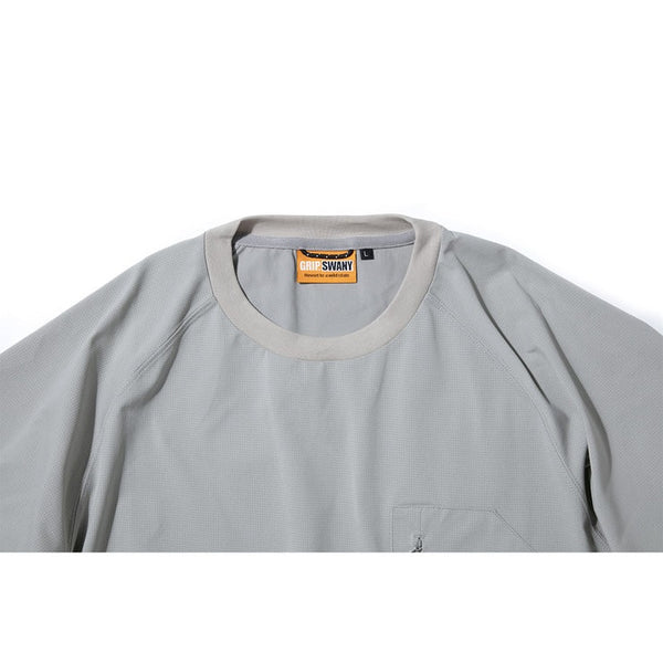 GRIP SWANY ( グリップスワニ－ ) 【 GSMCT0005 】 GS AIRFLOW TEE | シャツ | 半袖シャツ | 半袖 | アウトドア | キャンプ | シンプル | Tシャツ | 速乾 | 伸縮 | ドローコード | ポケット | ぐりっぷすわにー | 夏服