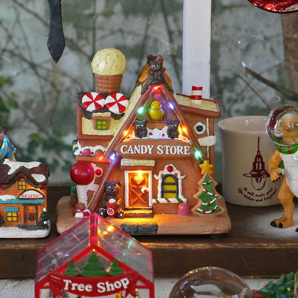 DULTON ( ダルトン ) LED BRILLIANT HOUSE LED ブリリアント ハウス キャンディーストア キャンディーショップ | オブジェ | 光る | インテリア | クリスマス | 置物 | プレゼント | ギフト | X24-0721 | X24-0722 | だるとん