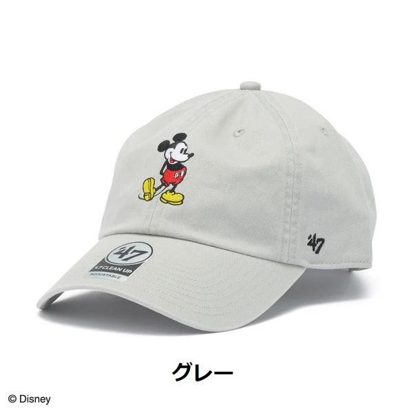 '47 ( フォーティーセブン ) '47 クリーンナップ Disney ミッキーマウス | 帽子 | キャップ | ディズニー | ミッキー | メンズ | レディース | コラボ | ウォッシュド加工 | 正規品 | サイズ調整 | ブラック | ホワイト | カーキ | グレー | ブラウン | ネイビー