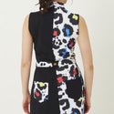 【 SALE 】 LOUDMOUTH ( ラウドマウス ) レディース ワンピース プレミアムカノコ素材 切替 ネオンレオパード | 吸汗速乾 | UV | ゴルフ | ゴルフウェア | 可愛い | 763666 | らうどまうす