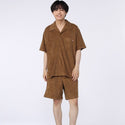 CHUMS ( チャムス ) チャムリーパイルショートスリーブシャツ | 半袖 | シャツ | オーバーサイズ | 夏服 | メンズ | 襟シャツ | パイル素材 | ゆったり | ふんわり | お出かけ | オシャレ | CH02-1265 | ちゃむす