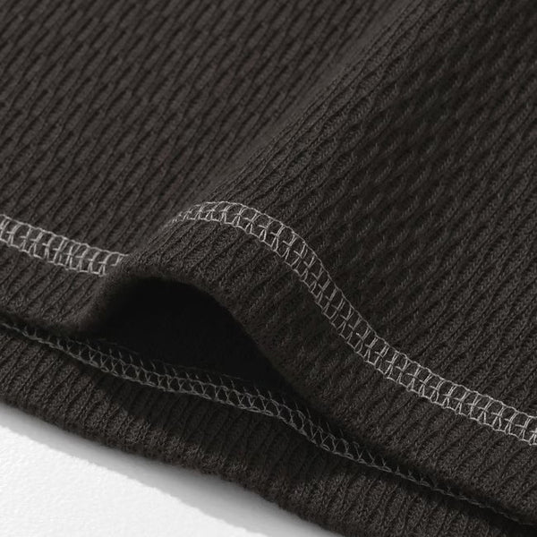 KRIFF MAYER ( クリフメイヤー ) ハニカムワッフルヘンリーロンT メンズ 長袖Tシャツ ロンT ヘンリーネック ワッフル サーマル 無地 カジュアル アメカジ ミリタリー インナー トップス ラウンド裾 リブ袖 ヴィンテージ 秋冬春 アウトドア キャンプ デイリー 2517820