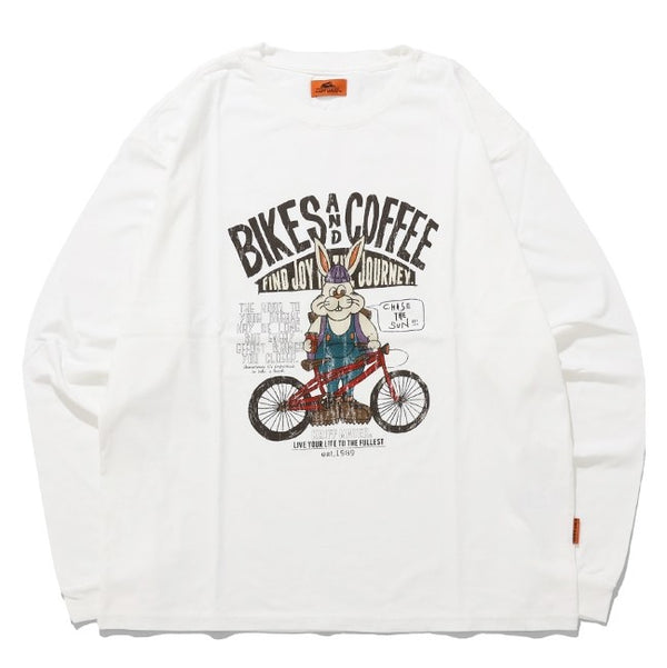 KRIFF MAYER ( クリフメイヤー ) クリフラビットロンT ( 自転車 ) 2517806 | シャツ | ウェア | Tシャツ | 長袖 | 秋服 | 冬服 | メンズ | レディース | ユニセックス | 綿 | プリントT | くりふめいやー | オシャレ