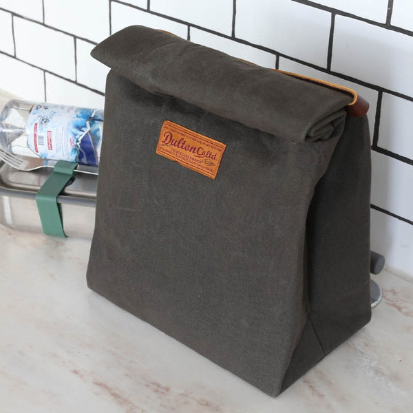 DULTON ( ダルトン ) WAX CANVAS LUNCH BAG ワックス キャンバス ランチ バッグ | ランチバッグ | アウトドア | キャンプ | ピクニック | 弁当入れ | 保温 | 保冷 | BBQ | デイキャンプ | Y959-1265 | だるとん
