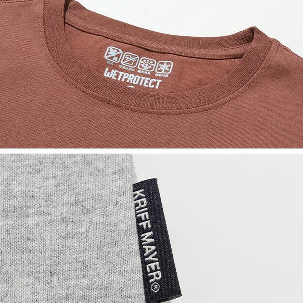 KRIFF MAYER ( クリフメイヤー ) ウェットプロテクトTシャツ | アフロカレッジ | 2557805 | 半袖 | Tシャツ | 汗染み防止 | 防汚 | 接触冷感 | メンズ | ユニセックス | 刺繍 | 可愛い | くりふめいやー