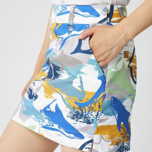 【 SALE 】 LOUDMOUTH ( ラウドマウス ) レディース 柄インナー付きスカート | スカート | ゴルフ | ゴルフウェア | 派手 | 可愛い | UV | ストレッチ | 動きやすい | らうどまうす | 762351