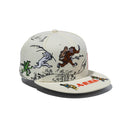 NEW ERA ( ニューエラ ) 59FIFTY 鳥獣戯画 オールオーバー クロームホワイト | 帽子 | キャップ | 日よけ | 兎 | 猿 | 猫 | 蛙 | コラボ | ポリエステル | コットン | お出かけ | オシャレ | 14940846 | にゅーえら