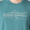Columbia ( コロンビア ) トレイルラッシュグラフィックショートスリーブTシャツ 半袖Tシャツ メンズ 冷感 速乾 吸湿速乾 オムニフリーズゼロアイス オムニウィック 抗菌防臭 アウトドア ハイキング 登山 トレッキング キャンプ スポーツ 夏 レジャー PG1653