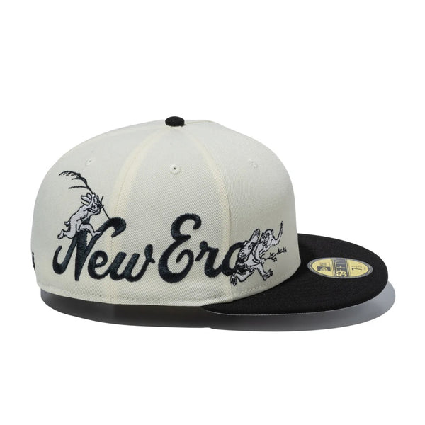 NEW ERA ( ニューエラ ) 59FIFTY 鳥獣戯画 New Era クロームホワイト ブラックバイザー | 帽子 | キャップ | 日よけ | アウトドア | キャンプ | レジャー | ユニセックス | ポリエステル | コットン | 14940845 | にゅーえら