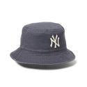 NEW ERA ( ニューエラ ) バケット01 リバーシブル MLB Bucket Hat ニューヨーク・ヤンキース ネイビー / ダークグラファイト | ハット | 帽子 | 日よけ | コットン | ユニセックス | アウトドア | お出かけ | オシャレ | キャンプ | 14744770 | にゅーえら