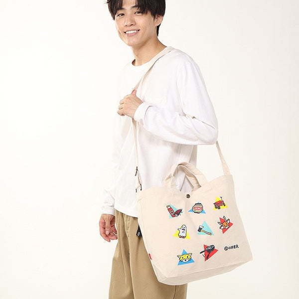 CHUMS ( チャムス ) かせきさいだぁ キャンバスショルダー | ショルダーバッグ | バッグ | キャンバス | コラボ | 定番 | 2way | トートバッグ | A4サイズ | 調節可能 | コットン | CH60-4032 | ちゃむす