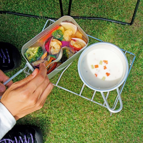 HIGHMOUNT ( ハイマウント ) アジャスタブルグリルS | アウトドア | キャンプ | 調理 | 料理 | コンパクト | 折りたたみ | ステンレス | 強い | 高さ調節 | 5段階 | 23226 | はいまうんと | ソロキャンプ | 卓上