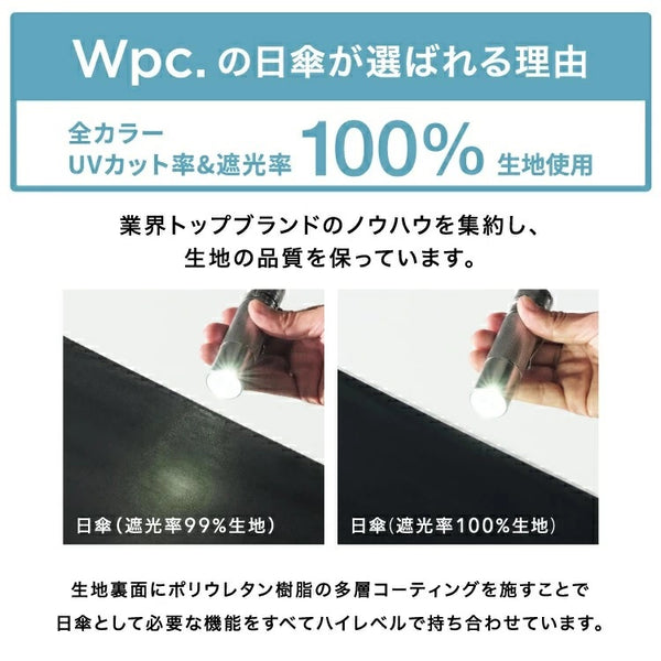 Wpc. ( ダブリュピーシー ) 遮光切り継ぎtiny | 日傘 | 熱中症対策 | 日よけ | 傘 | 折りたたみ傘 | 持ち運び | 通勤 | 通学 | コンパクト | 紫外線カット | 紫外線対策 | 小さめ | プレゼント