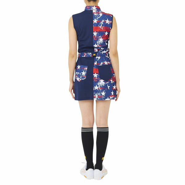 【 SALE 】 LOUDMOUTH ( ラウドマウス ) レディース ノースリーブワンピース プリマスロック | ゴルフ | ゴルフウェア | ワンピース | 吸汗速乾 | UV | 接触冷感 | 夏 | 762658 | らうどまうす