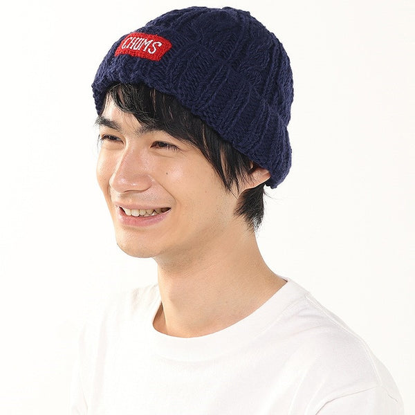 CHUMS ( チャムス ) ネパールニットワッチ | 帽子 | ニット帽 | 冬 | 防寒 | シンプル | ロゴ | 可愛い | ウール100％ | 保温 | プレゼント | ギフト | ケーブル編み | 柔らかい | CH05-1397 | ちゃむす