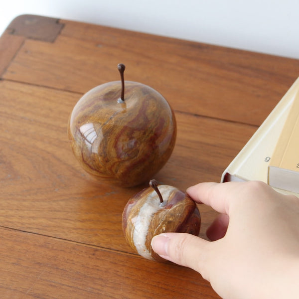 DETAIL ( ディテール ) Marble Apple Large マーブル アップル ラージ | リンゴ | オブジェ | 置物 | オシャレ | 大理石 | マーブルストーン | リビング | ペーパーウェイト | ディスプレイ | 3348 | でぃてーる