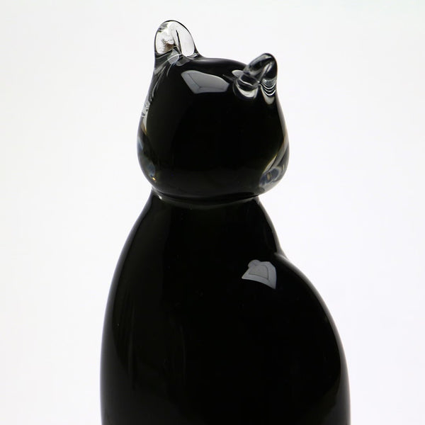 DETAIL ( ディテール ) Glass Objet Cat グラス オブジェ キャット | 猫 | ガラスオブジェ | 置物 | シンプル | 可愛い | ハンドメイド | 手のひらサイズ | ガラス | H0147 | ホワイト | ブラック | でぃてーる