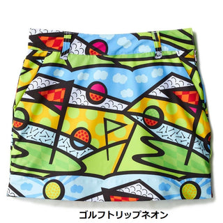 【 SALE 】LOUDMOUTH ( ラウドマウス ) レディース ECOベントメッシュ 柄スカート | スカート | ゴルフ | ゴルフウェア | 派手 | 目立つ | メッシュ | 動きやすい | 吸汗速乾 | UV | 遮熱 | 接触冷感 | ストレッチ | 765353
