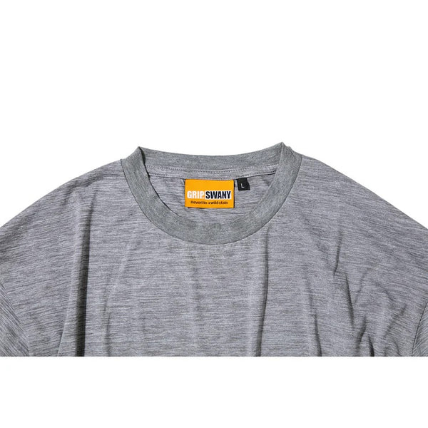 GRIP SWANY ( グリップスワニー ) 【 GSMCT0014 】 BOX LOGO DRY S/S TEE | シャツ | Tシャツ | 半袖 | 半袖Tシャツ | 半袖シャツ | シンプル | UVカット | 速乾 | バックプリント | ランニング | キャンプ | ジム | 使いやすい | アウトドア | レジャー | ぐりっぷすわにー