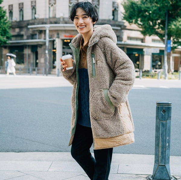 KRIFF MAYER ( クリフメイヤー ) シャギーボアロングフードJK | LADYS | W2514409 | レディース | ウェア | ジャケット | フード付 | ロング丈 | フリース | 軽い | 動きやすい | ふわふわ | カジュアル | W2514409 | くりふめいやー